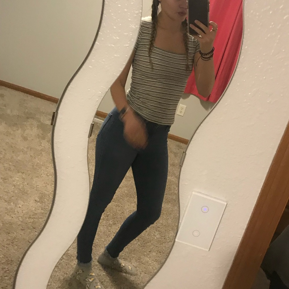 Black & White Striped Top - Picture 8 of 9